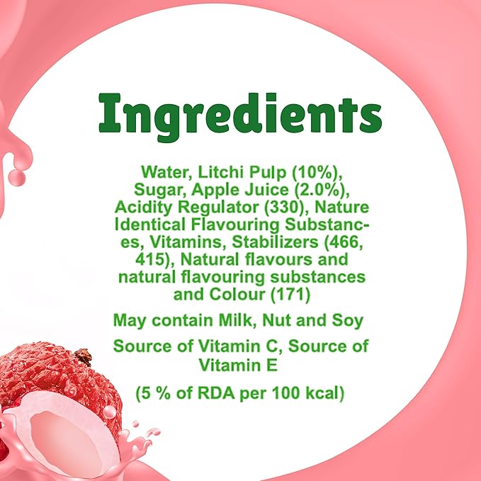 B Natural Litchi : 1 Ltr