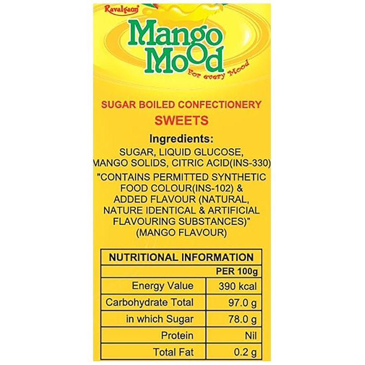 Ravalgaon Mango Mood Single Twist Wrapper Candy, 500 Gm