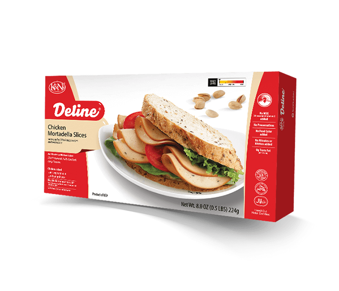 K&n's Deline Chicken Mortadella Slices 224 g