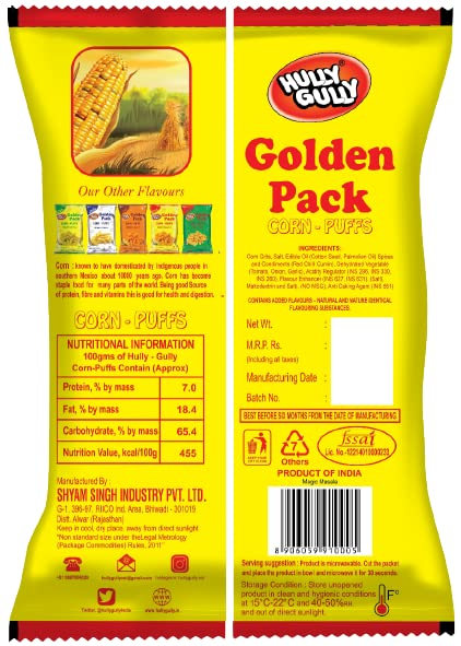 Corn puffs magic masala