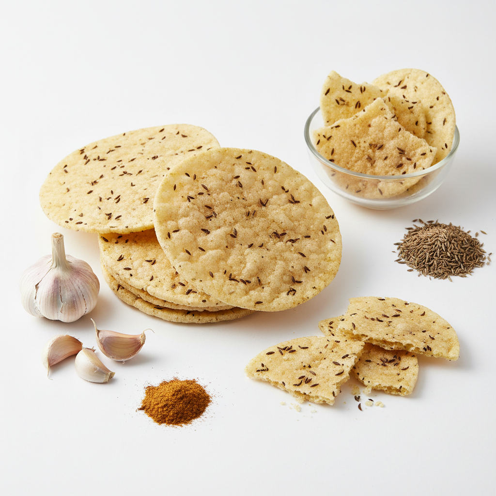 Dadi Jan Rice Papad Zeera Garlic 200 gms