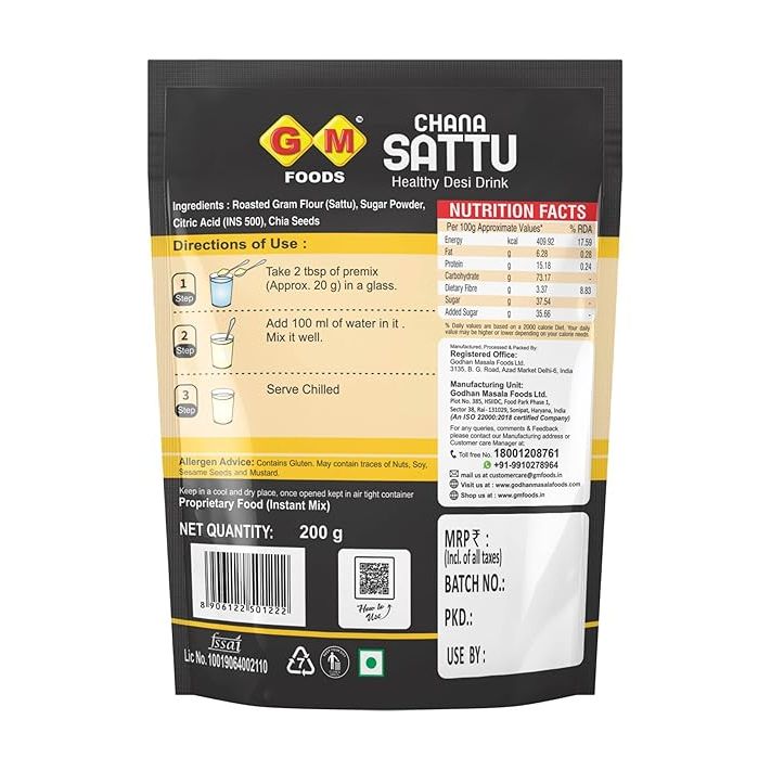 GM channa sattu, 200 gm