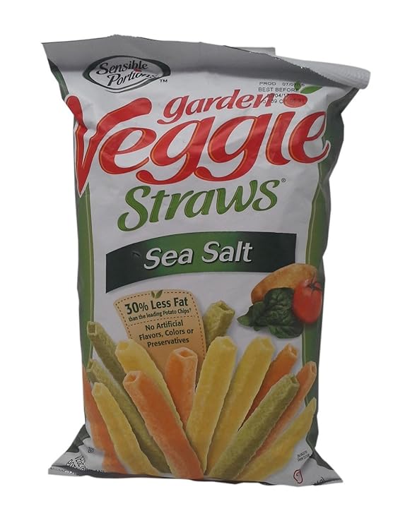 Sensible Portions Garden Veggie Straws Sea Salt 5 oz